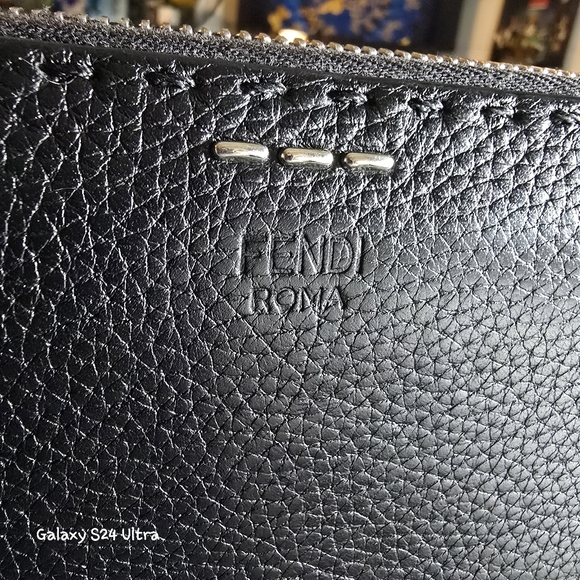 Fendi Handbags - Fendi Black Leather Wallet